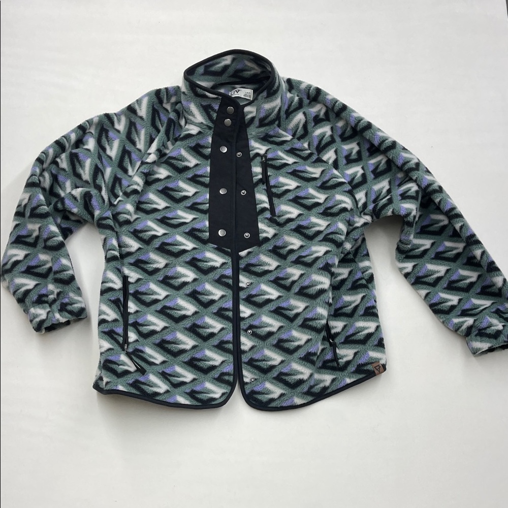 Liv Outdoor Geometric Patterned Fleece Jacket